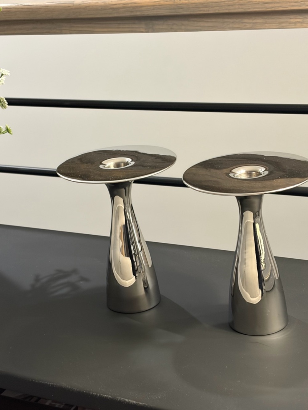 Georg Jensen Polished Alfredo candle holders, selling as a set that includes 2